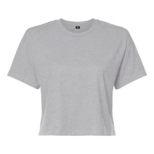 BUILD YOUR BRAND BY042 - T-shirt femme "cropped" Grey
