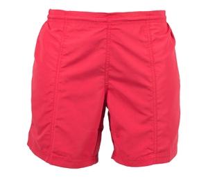 Tombo TF080 - LADIES' FLAT FRONTED SHORTS Red