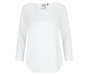 Neutral O81006 - Damen 3/4 Ärmel T-Shirt Weiß