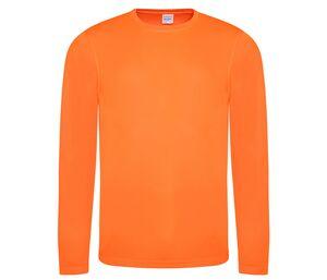 Just Cool JC002 - LONG SLEEVE COOL T Electric Orange