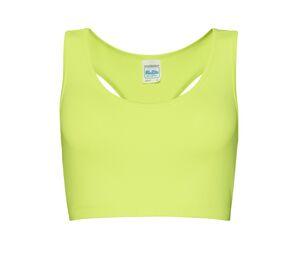 Just Cool JC017 - WOMEN'S COOL SPORTS CROP TOP Electric Yellow