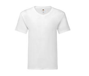 Fruit of the Loom SC154 - ICONIC 150 V-NECK T Weiß