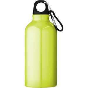 PF Concept 100002 - Oregon 400 ml Aluminium Trinkflasche mit Karabinerhaken Neon Yellow