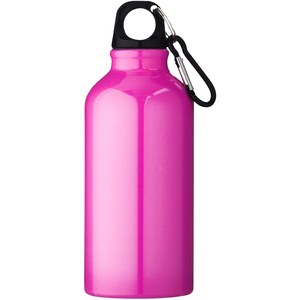 PF Concept 100002 - Oregon 400 ml Aluminium Trinkflasche mit Karabinerhaken Neon Pink