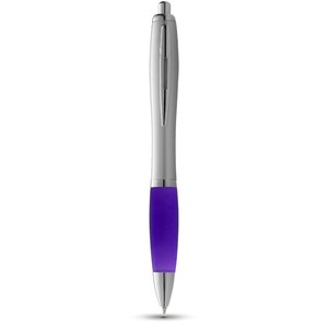 PF Concept 106355 - Nash Kugelschreiber silbern mit farbigem Griff Purple