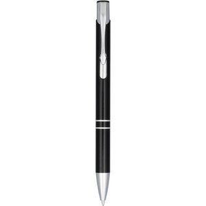 PF Concept 107583 - Moneta Druckkugelschreiber aus eloxiertem Aluminium Solid Black