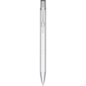 PF Concept 107583 - Moneta Druckkugelschreiber aus eloxiertem Aluminium Silver