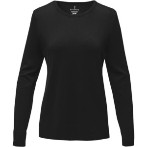Elevate Life 38228 - Merrit Pullover mit Rundhalsausschnitt für Damen Solid Black