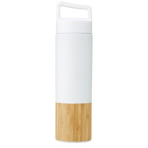 PF Concept 100669 - Torne 540 ml Kupfer-Vakuum Isolierflasche mit Bambus Außenwand Weiß