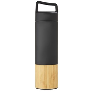 PF Concept 100669 - Torne 540 ml Kupfer-Vakuum Isolierflasche mit Bambus Außenwand Solid Black