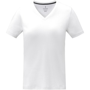 Elevate Life 38031 - Somoto T-Shirt mit V-Ausschnitt für Damen Weiß