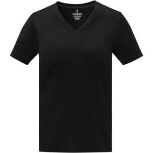 Elevate Life 38031 - Somoto T-Shirt mit V-Ausschnitt für Damen Solid Black