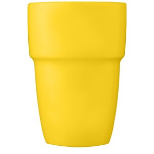 PF Concept 100686 - Staki 4-teiliges Geschenkset aus stapelbaren 280 ml Bechern Yellow