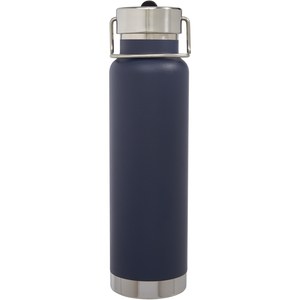 PF Concept 100732 - Thor 750 ml Kupfer-Vakuum Sportflasche mit Trinkhalm Dark Blue