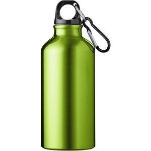 PF Concept 100738 - Oregon 400 ml RCS-zertifizierte Trinkflasche aus recyceltem Aluminium mit Karabinerhaken Apple Green