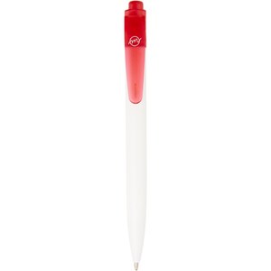 Marksman 107861 - Thalaasa Kugelschreiber aus Ocean Bound-Kunststoff transparent rot