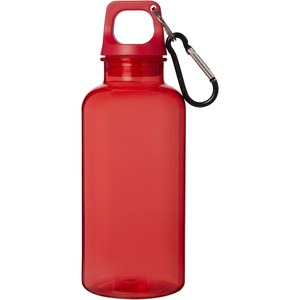 PF Concept 100778 - Oregon 400 ml RCS-zertifizierte Trinkflasche aus recyceltem Kunststoff mit Karabiner  Red