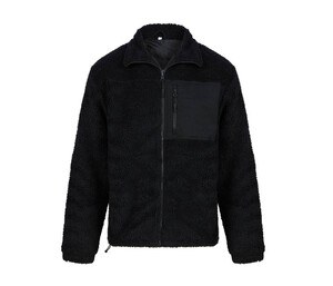 FRONT ROW FR854 - Zip through fleece jacket Schwarz