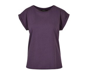 Build Your Brand BY021 - Ladies Extended Shoulder Tee (ausgeweitete Schultern) Purple Night