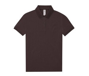 B&C BCW461 - Short-sleeved high density fine piqué polo shirt Roasted Coffee