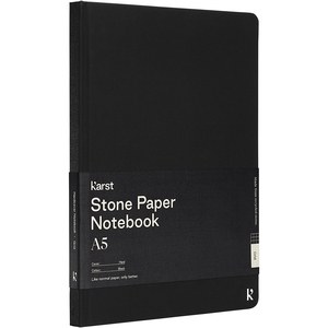 Karst® 107798 - Karst® A5 Steinpapier Notizbuch mit festem Einband - kariert